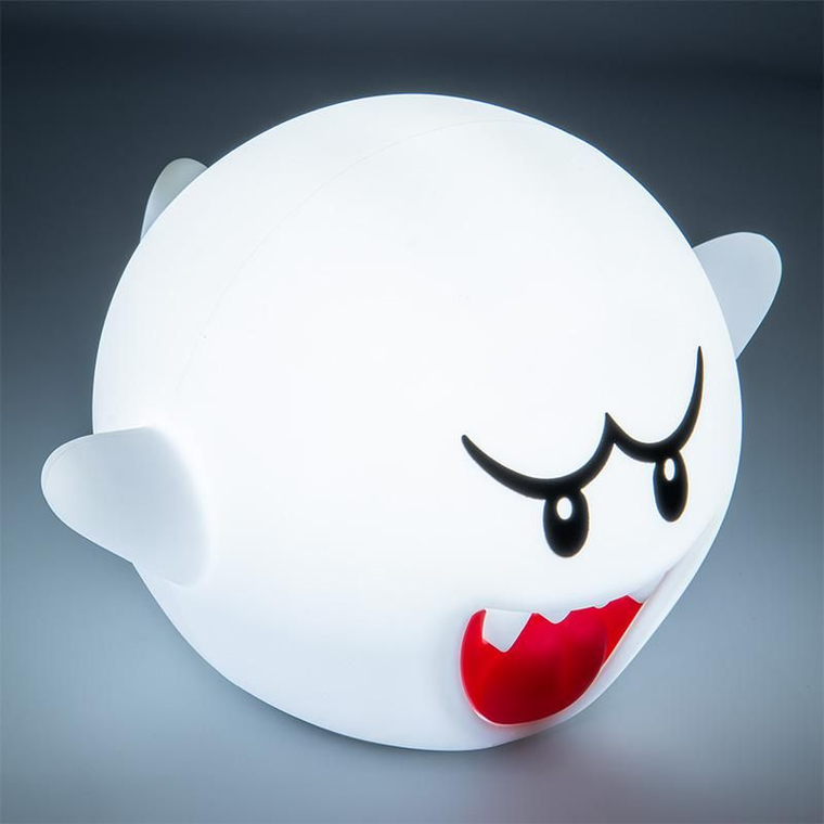 Paladone, Super Mario, Boo SquishyGlo, lampka nocna, silikonowa, 13.7 cm