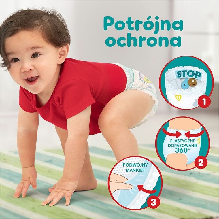 Pampers, Pants, pieluchomajtki, rozmiar 7, 17 kg, 32 szt.