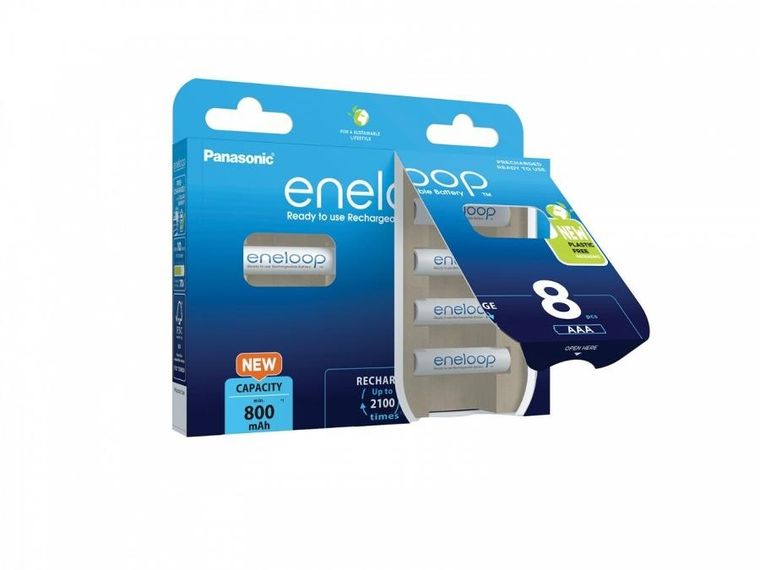 Panasonic, Eneloop, baterie, AAA 800 mAh, 8 szt.