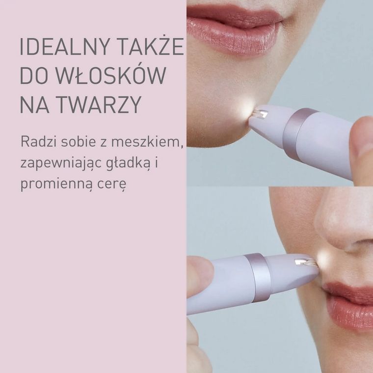 Panasonic, ES-EF10-V503, depilator akumulatorowy do brwi i twarzy, biały