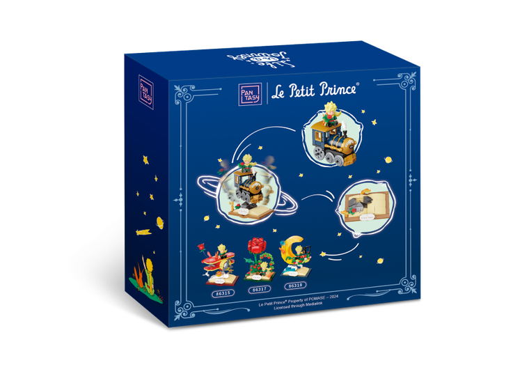 Pantasy, Mały Książę, Gwiezdna podróż, pociąg, klocki konstrukcyjne, 205 elementów