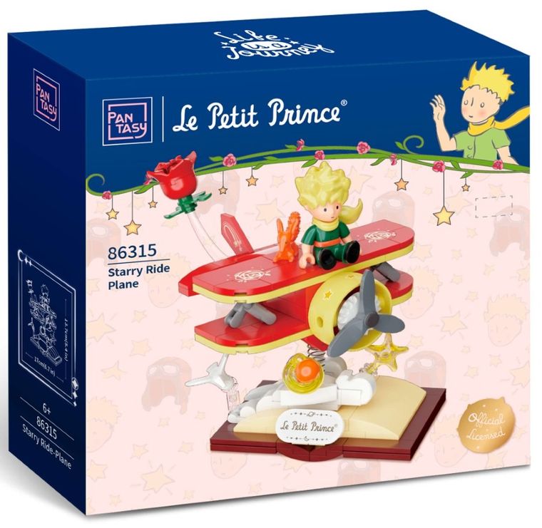 Pantasy, Mały Książę, Gwiezdna podróż, samolot, klocki konstrukcyjne, 189 elementów