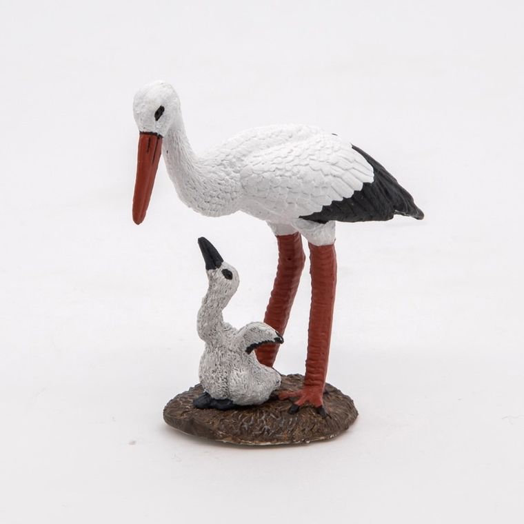 Papo, Bocian z młodym, figurka kolekcjonerska