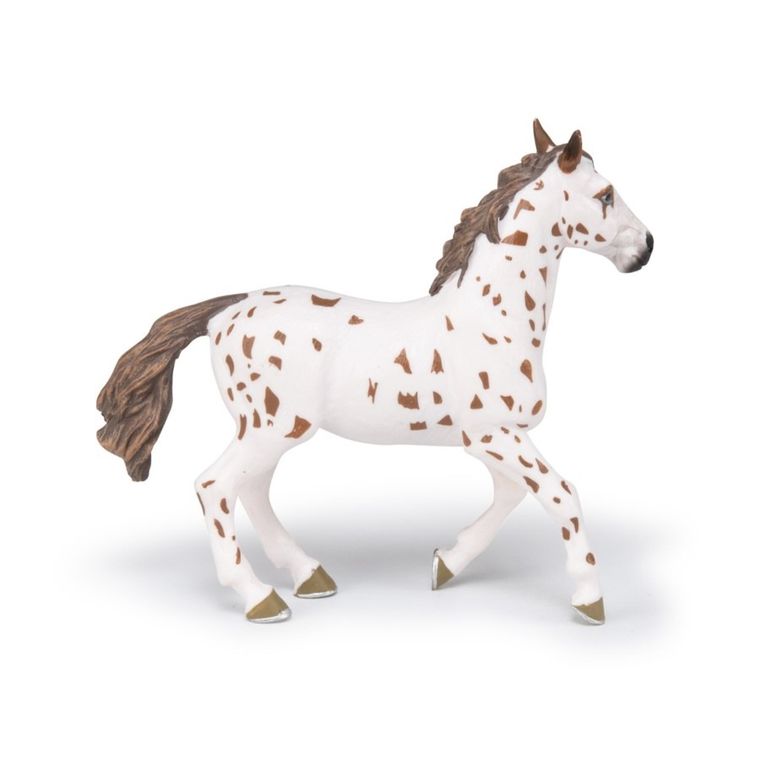 Papo, Brązowa cętkowana klacz, figurka kolekcjonerska