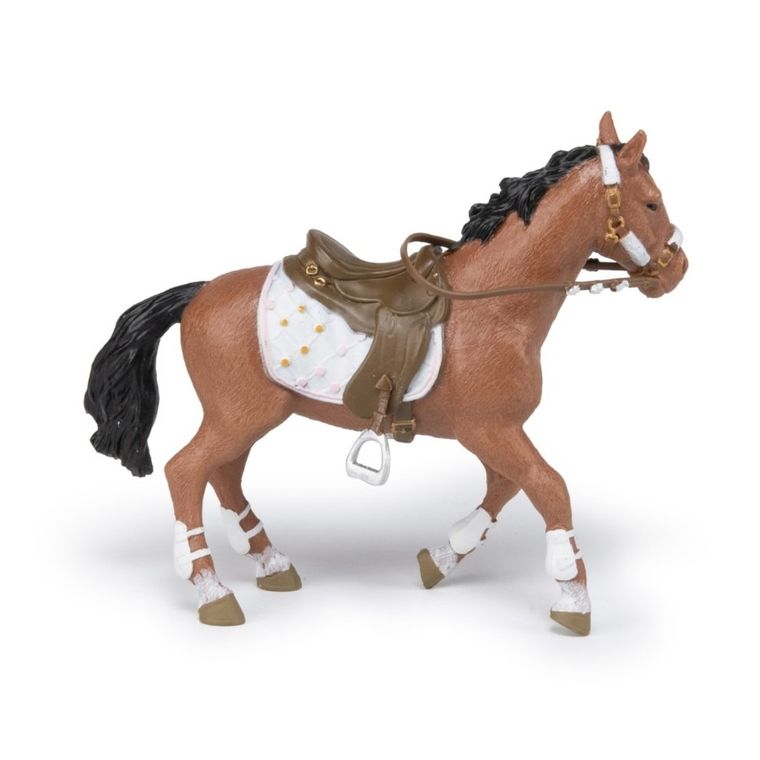 Papo, Koń osiodłany zimowo, figurka