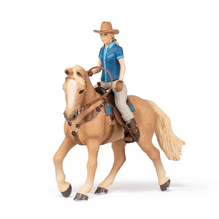 Papo, Koń z kowbojką, figurka