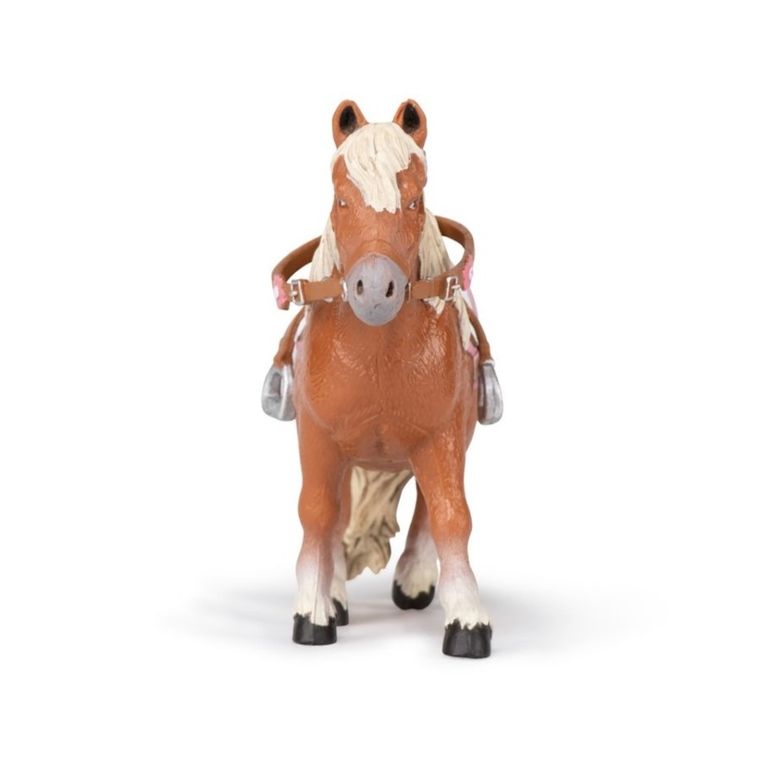 Papo, Kuc Shetlandzki osiodłany, figurka