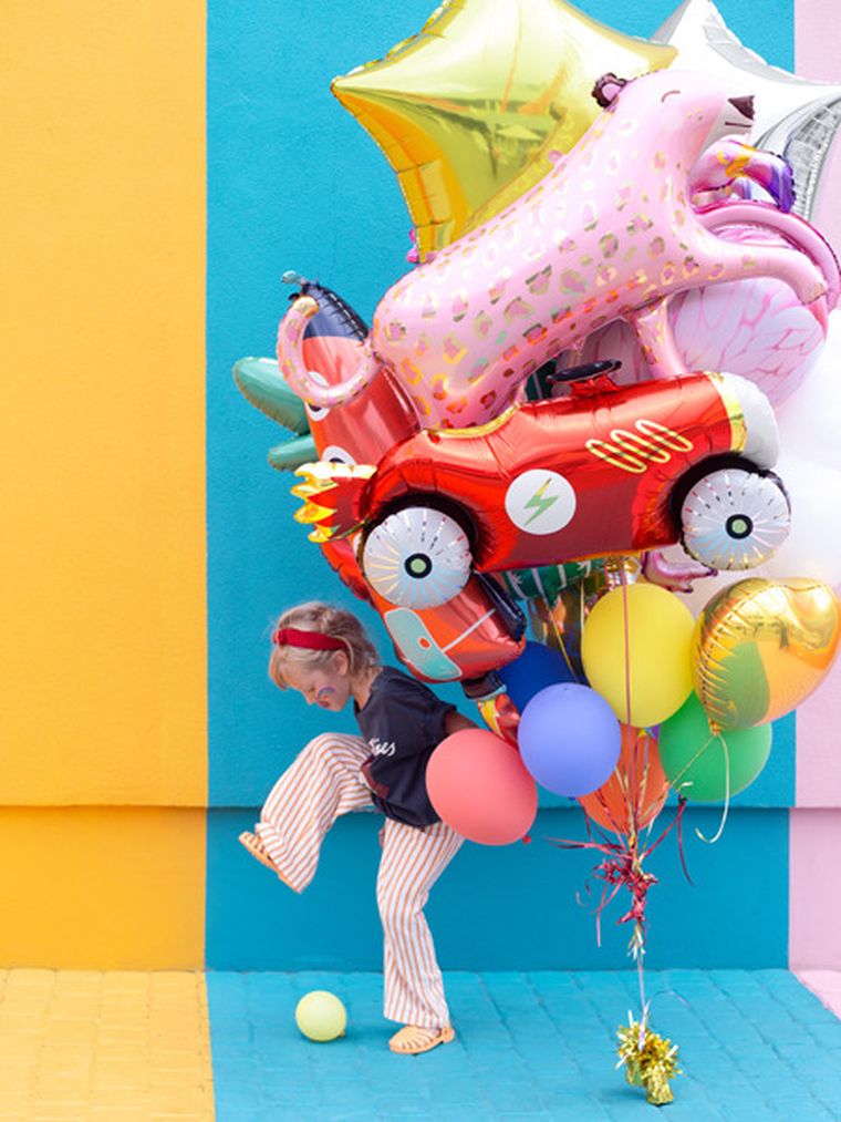 PartyDeco, balon foliowy Auto, 111-63 cm, mix, 1 szt.