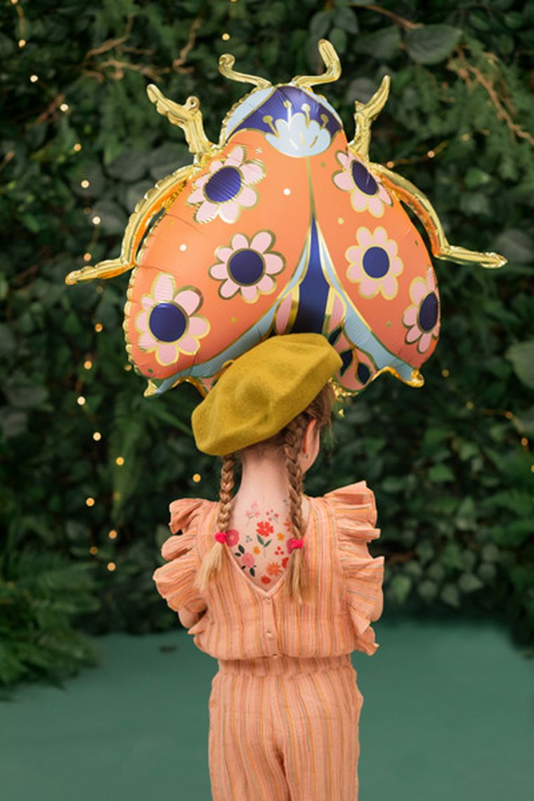 PartyDeco, balon foliowy Biedronka, 87-75 cm, mix, 1 szt.