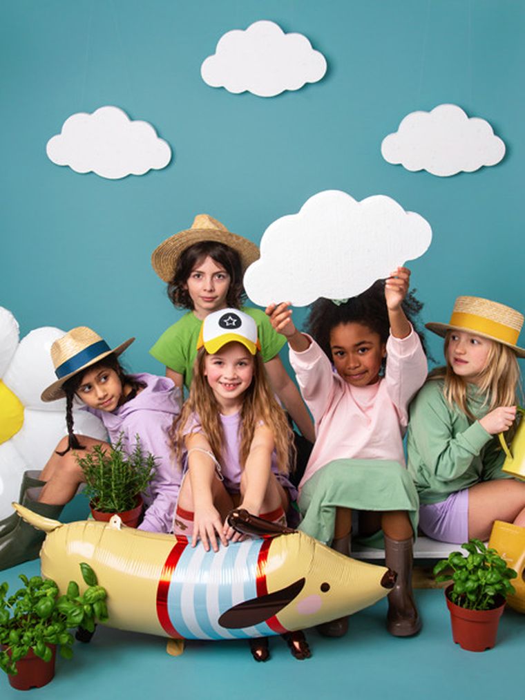 PartyDeco, balon foliowy Jamnik, 96-58 cm, mix, 1 szt.