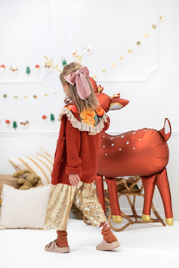 PartyDeco, balon foliowy, jelonek, 80-105 cm