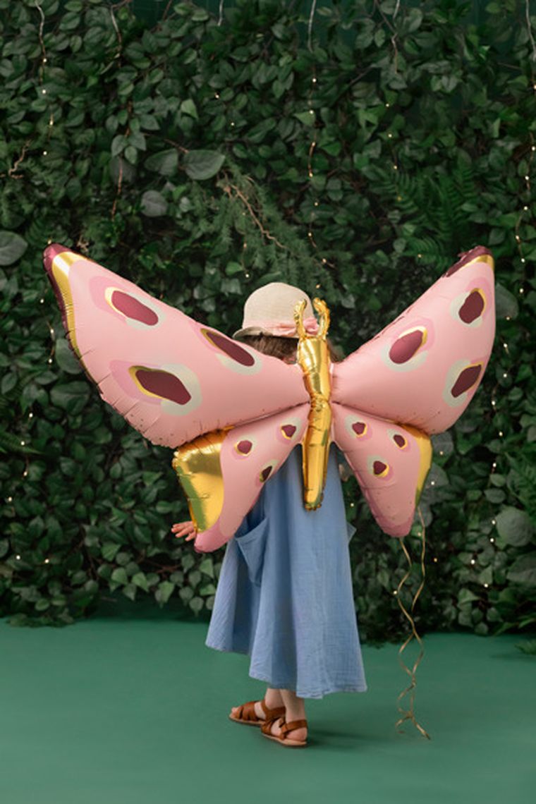 PartyDeco, balon foliowy Motyl, 120-87 cm, mix, 1 szt.