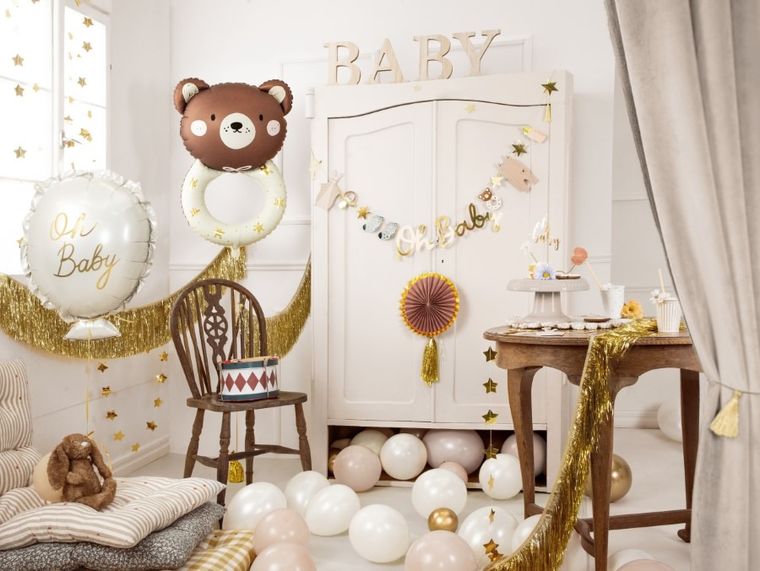 PartyDeco, balon foliowy, oh baby, 53-69 cm