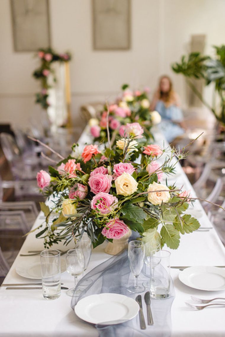 PartyDeco, dekoracyjna, mieniąca się organza snow, srebrna, 0,36-9 m