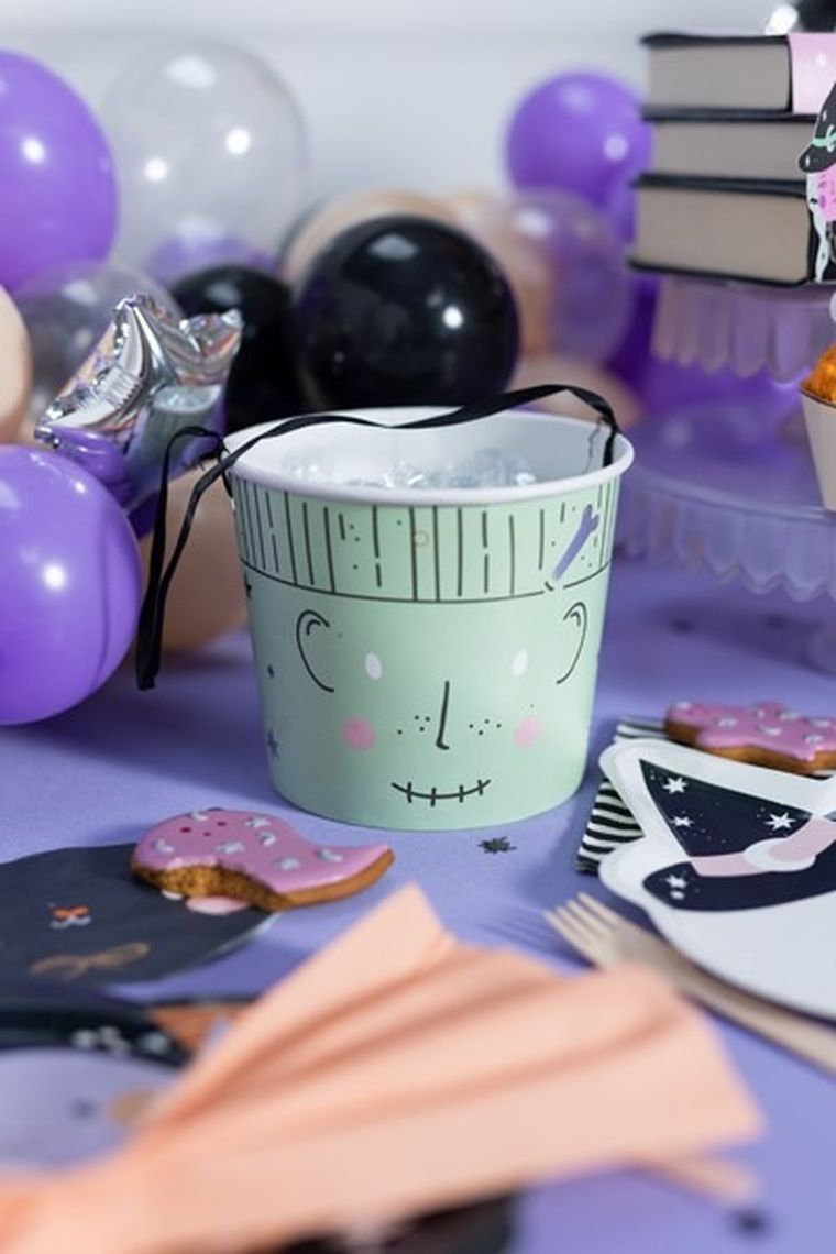 PartyDeco, Halloween, wiaderka na cukierki, 13.5 cm, 2 szt.