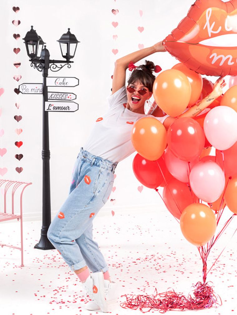 PartyDeco, konfetti Serca, 1,6-1,6 cm, czerwony, 15g, 1 szt.