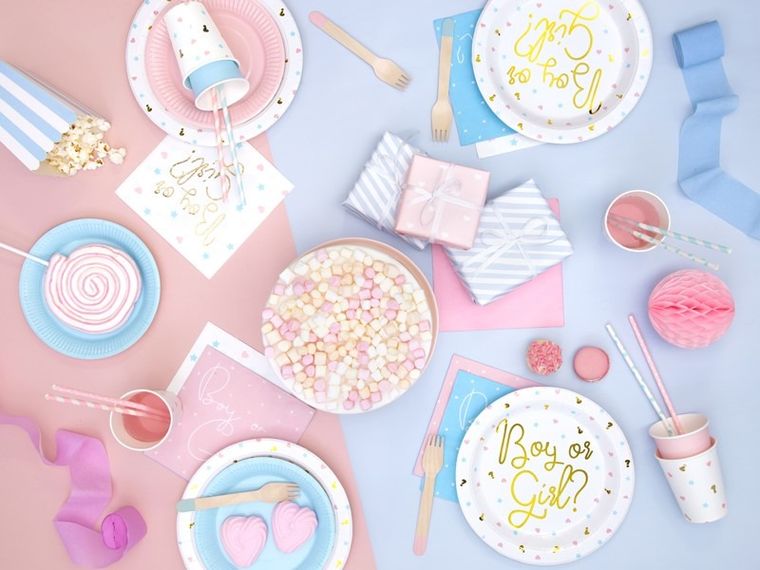 PartyDeco, kula bibułowa, jasny różowy, 10 cm