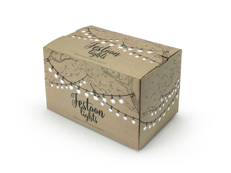 PartyDeco, lampki dekoracyjne led, czarny, 5 m