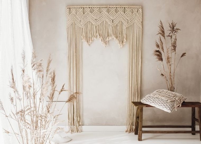 PartyDeco, makrama, złamana biel, 104-182 cm