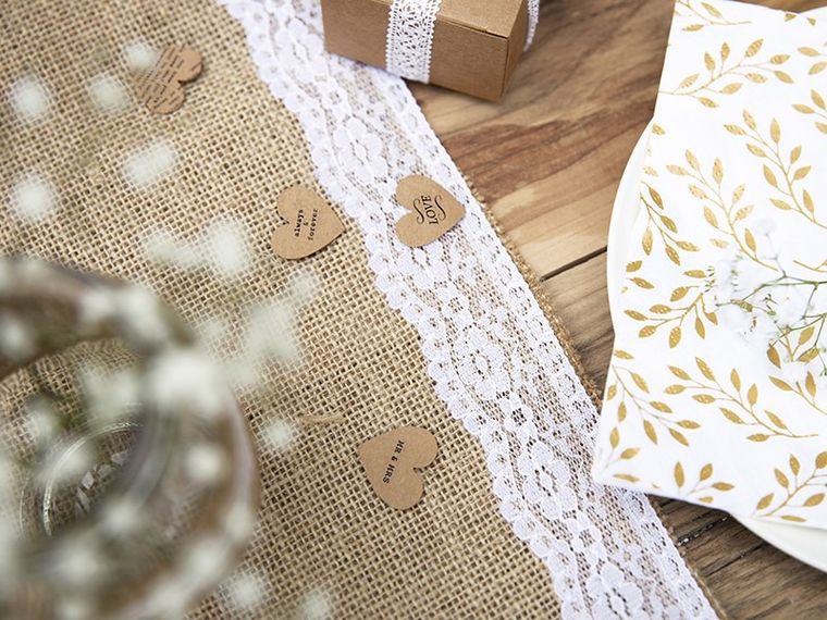 PartyDeco, naturalny bieżnik jutowy, 28 cmx2,75 m