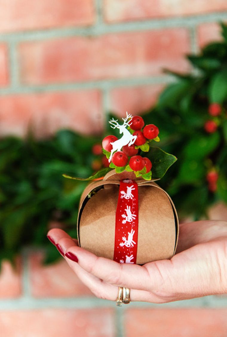 PartyDeco, ozdobne pudełeczka, kraft, 6-6-5,5 cm, 10 szt.