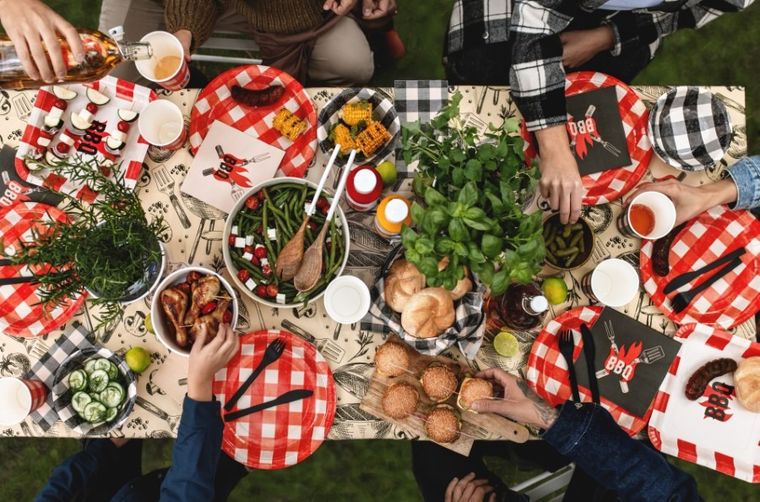 PartyDeco, serwetki papierowe, bbq, 33-33 cm, 20 szt.