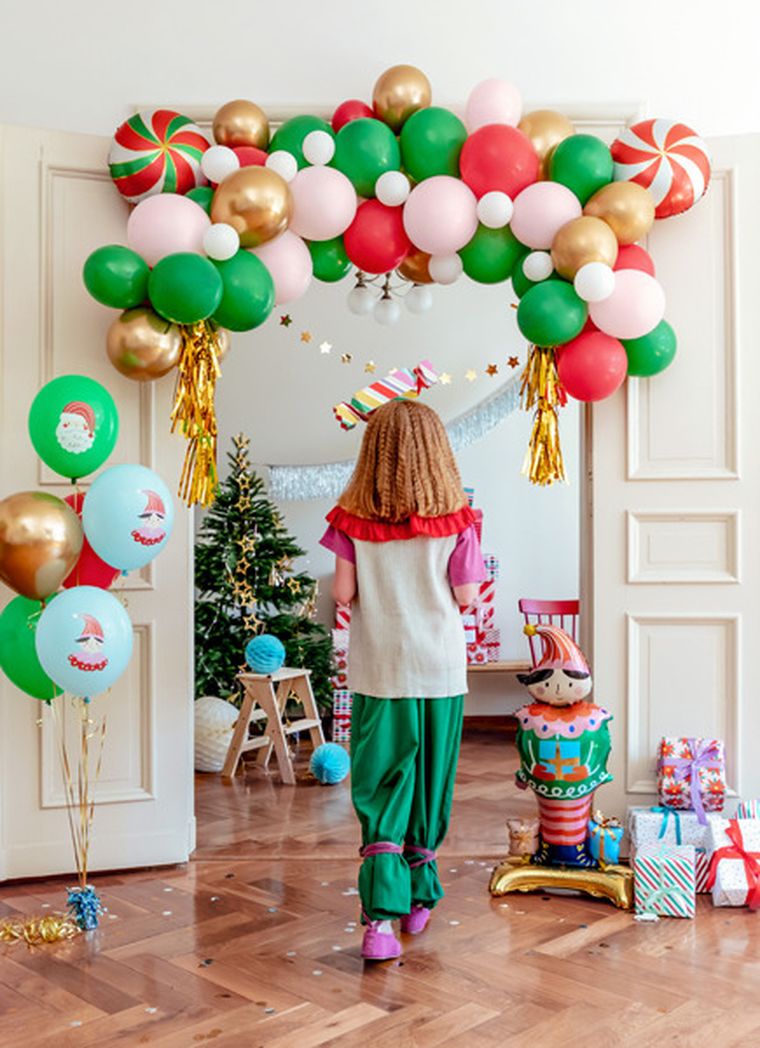PartyDeco, stojący balon foliowy Elf, 46-88 cm, mix, 1 szt.
