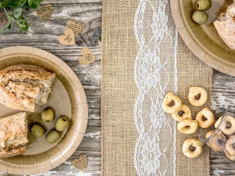 PartyDeco, szarfa na krzesło, juta, 0,15-2,75 m