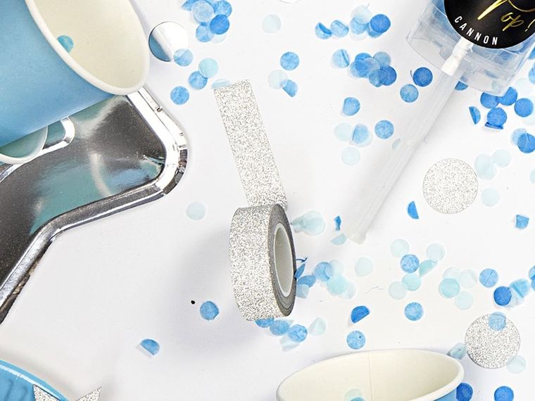 PartyDeco, taśma dekoracyjna do pakowania prezentów, mix, 4 szt.