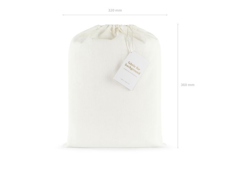 PartyDeco, tkanina na tło do ścianek, biały, 1,4-10 m