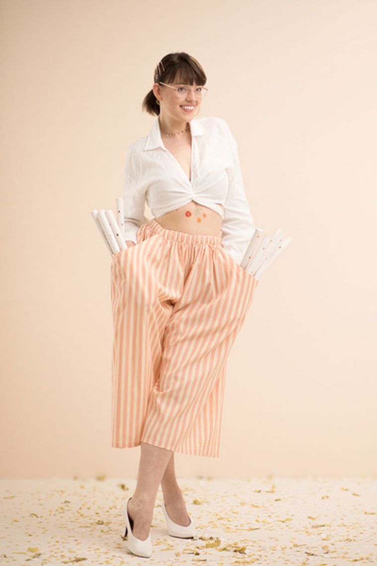 PartyDeco, tuba z sercami, mix, 35 cm, 1 szt.