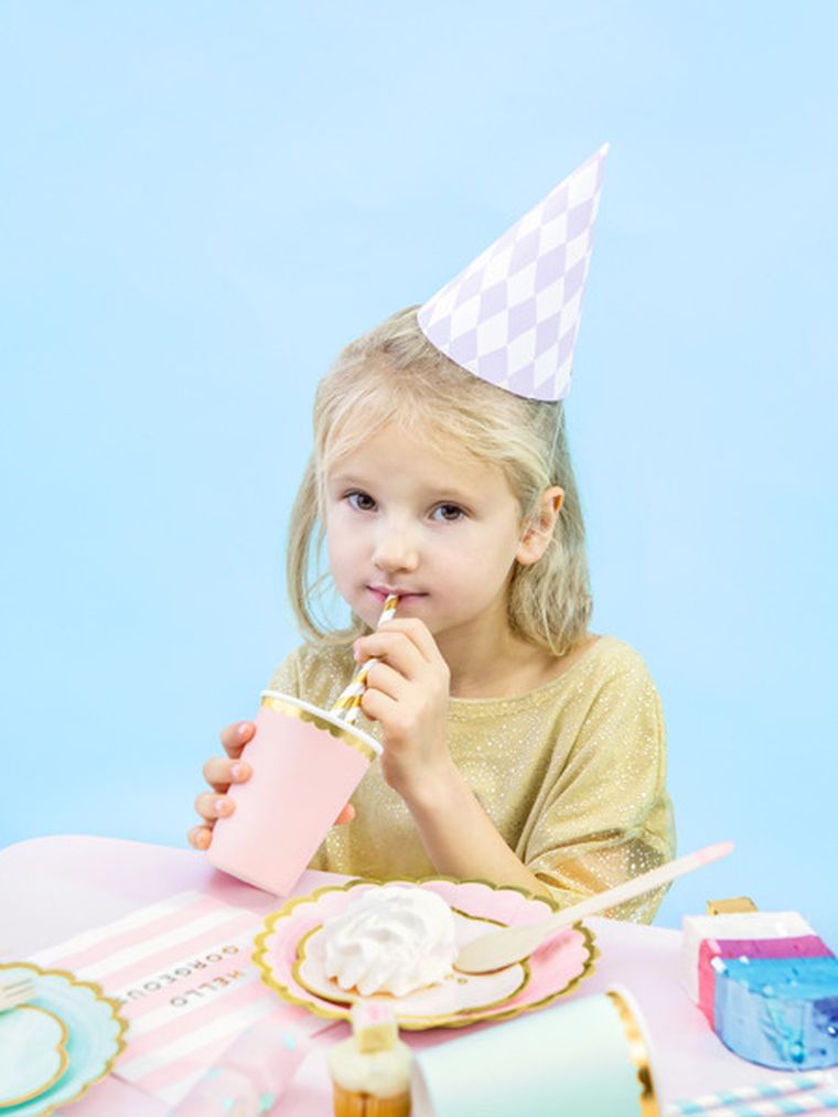 PartyDeco, Yummy, serwetki papierowe urodzinowe, Hello Gorgeous, jasny różowy, 33-33 cm, 20 szt.