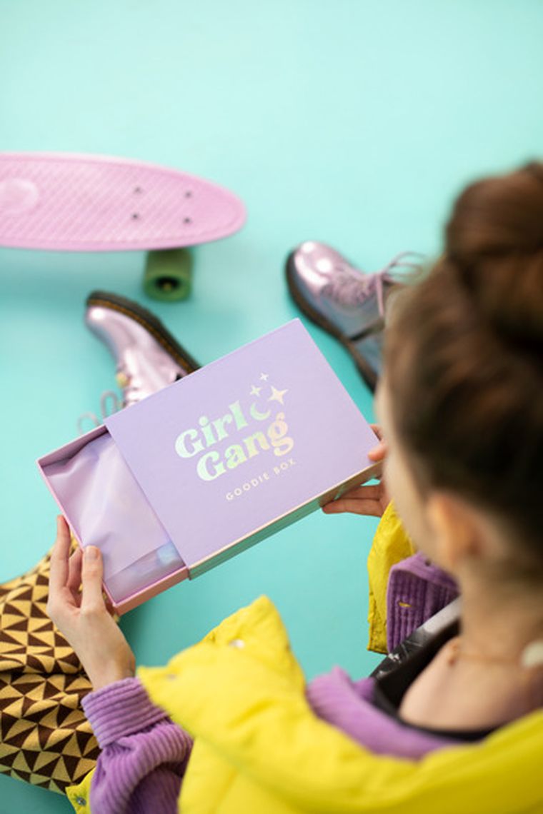 PartyDeco, zestaw prezentowy Girl Gang Goodie Box, mix, 19-15-4 cm, 1 szt.