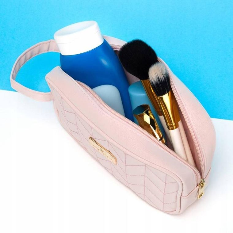 Peterson, kosmetyczka kompaktowa, różowa