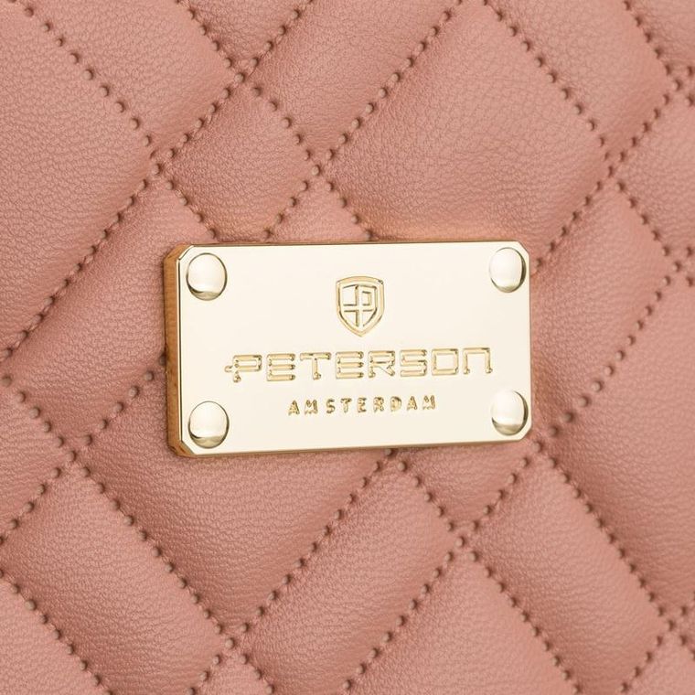 Peterson, kosmetyczka kuferek, różowa