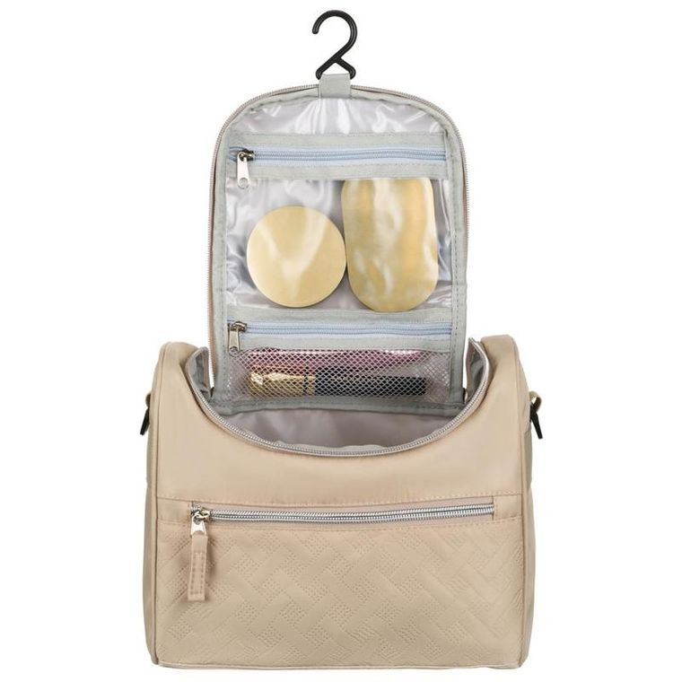 Peterson, kosmetyczka podróżna, beżowa