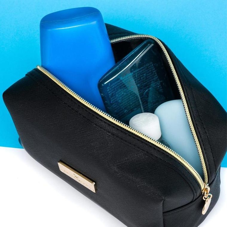 Peterson, kosmetyczka prostokątna, czarna