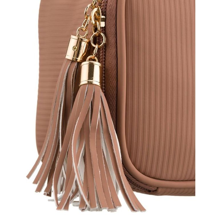 Peterson, kosmetyczka z uchwytem, tkanina syntetyczna, beżowa