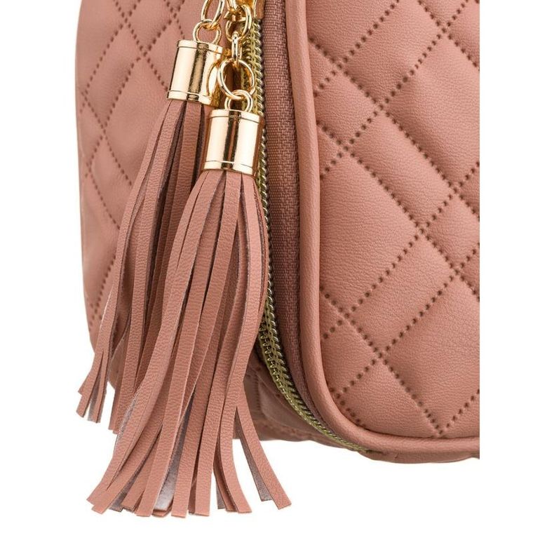 Peterson, kosmetyczka z uchwytem, tkanina syntetyczna, różowa