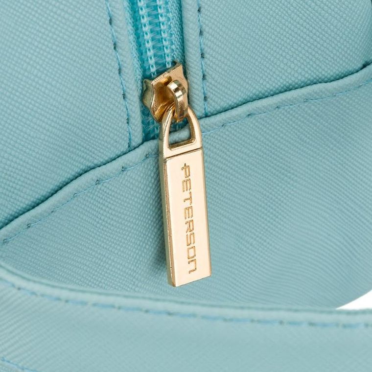 Peterson, kosmetyczka z uchwytem, z przezroczystym panelem, niebieska