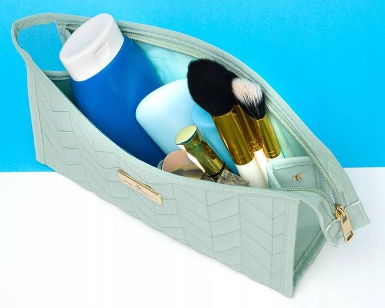 Peterson, kosmetyczka ze skóry ekologicznej, miętowa