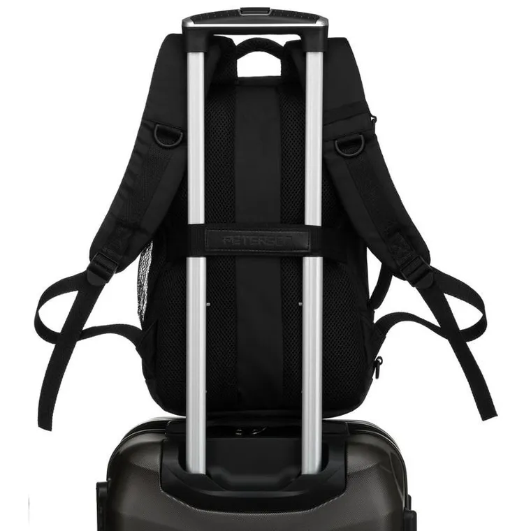 Peterson, plecak podróżny, bagaż podręczny, czarny