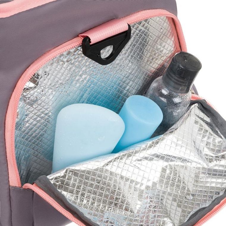 Peterson, torba podróżna, szaro-różowa