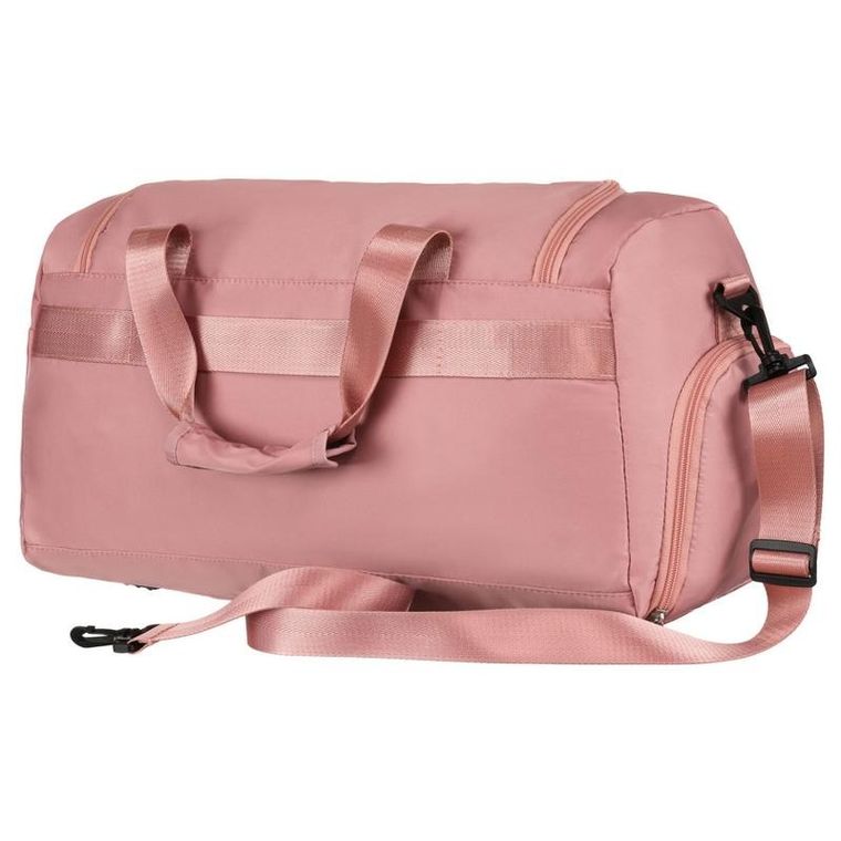 Peterson, torba weekendowo-podróżna z komorą boczną na buty, różowa