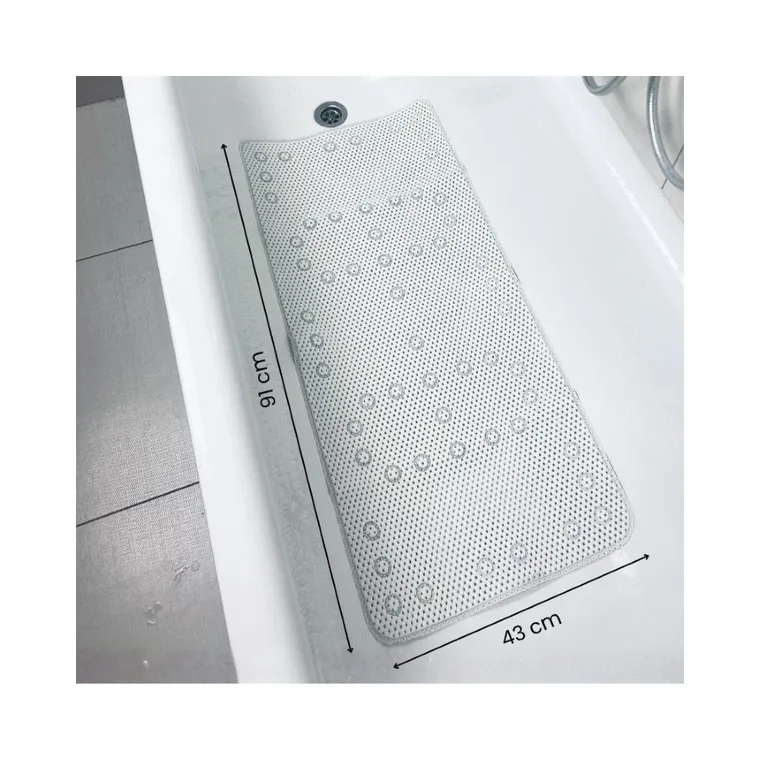 Petite&Mars, Harry, mata do wanny, biała, extra long