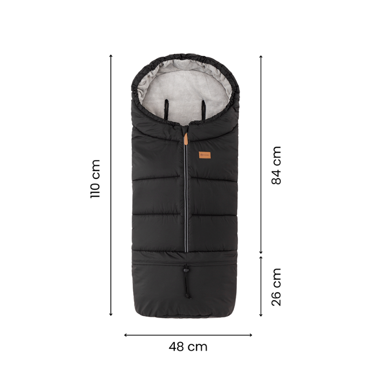 Petite&Mars, Jibot, śpiworek zimowy 3w1, black