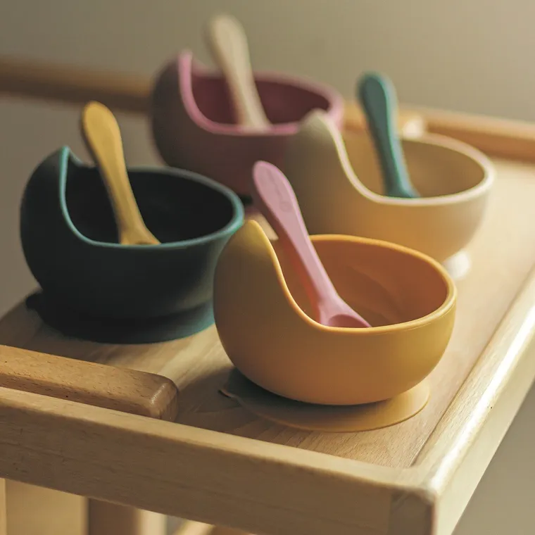 Petite&Mars, Take&Match, silikonowa miseczka z przyssawką, Intense Ochre, 6m+