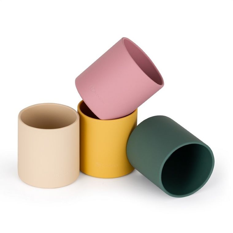 Petite&Mars, Take&Match, silikonowy kubek, Intense Ochre, 6m+