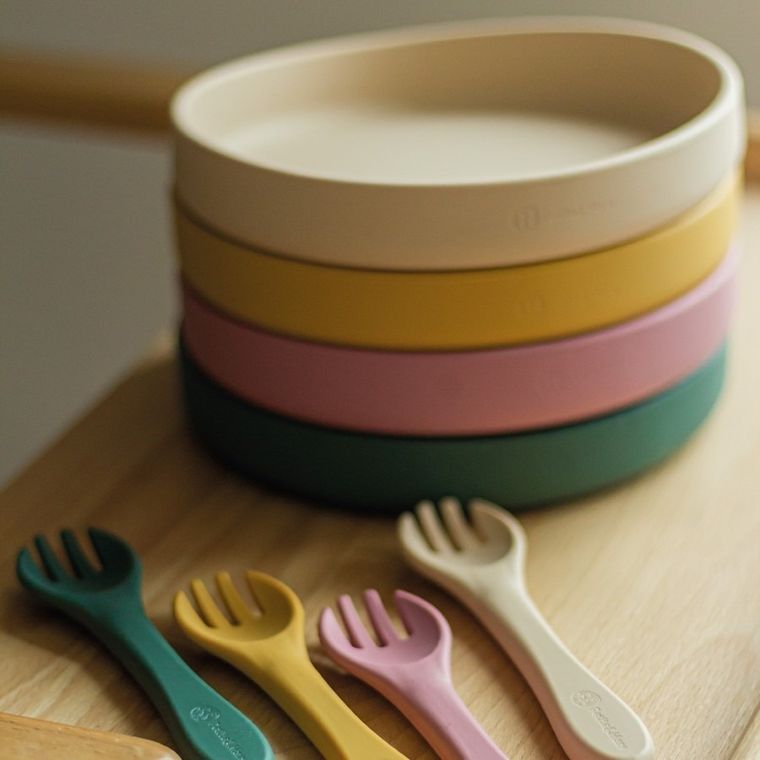 Petite&Mars, Take&Match, silikonowy talerzyk z przyssawką, Desert Sand, 6m+