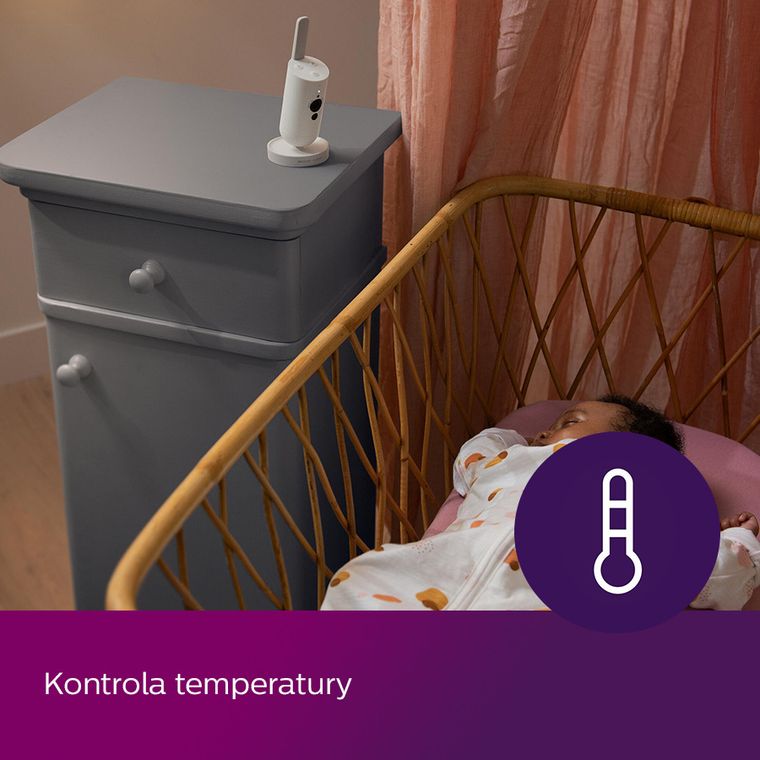 Philips Avent, Connected, niania elektroniczna, szara